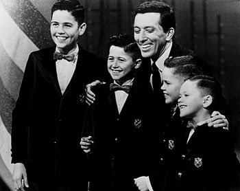 Publicity photo of the young Osmond Brothers w...