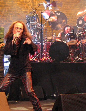 English: Ronnie James Dio from Heaven and Hell...